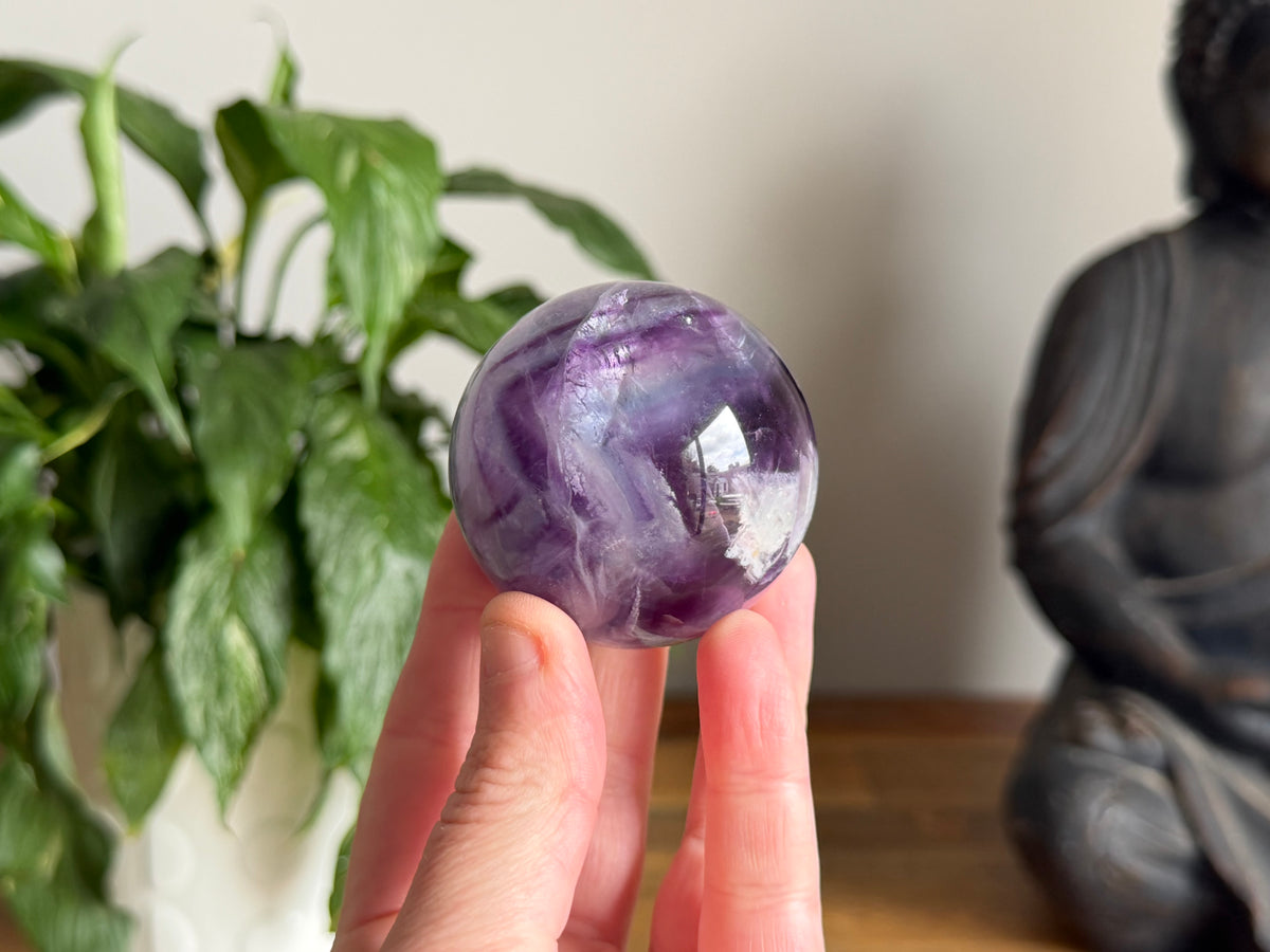 Rainbow Fluorite Sphere