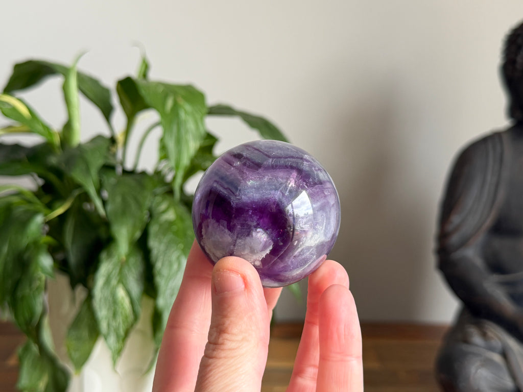 Rainbow Fluorite Sphere