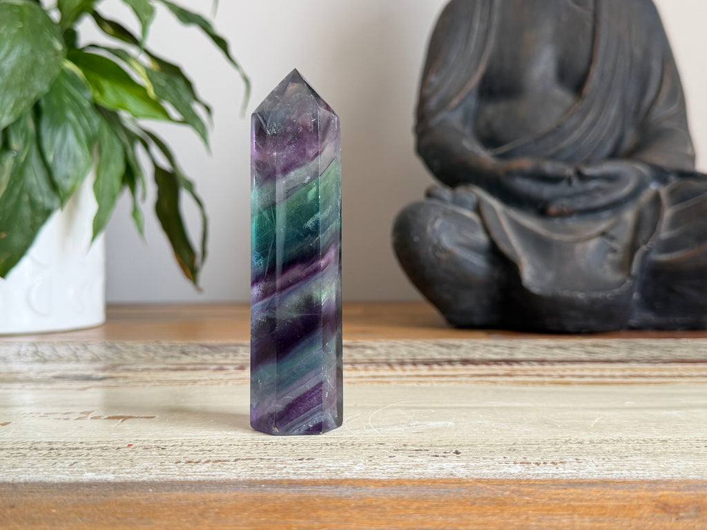 Rainbow Fluorite Point