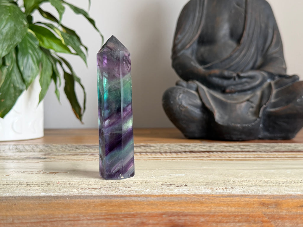 Rainbow Fluorite Point