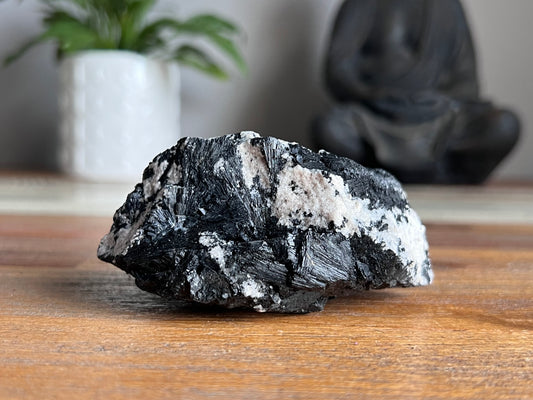 Schorl Tourmaline in Quartz