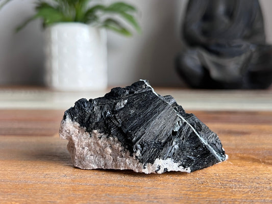 Schorl Tourmaline in Quartz