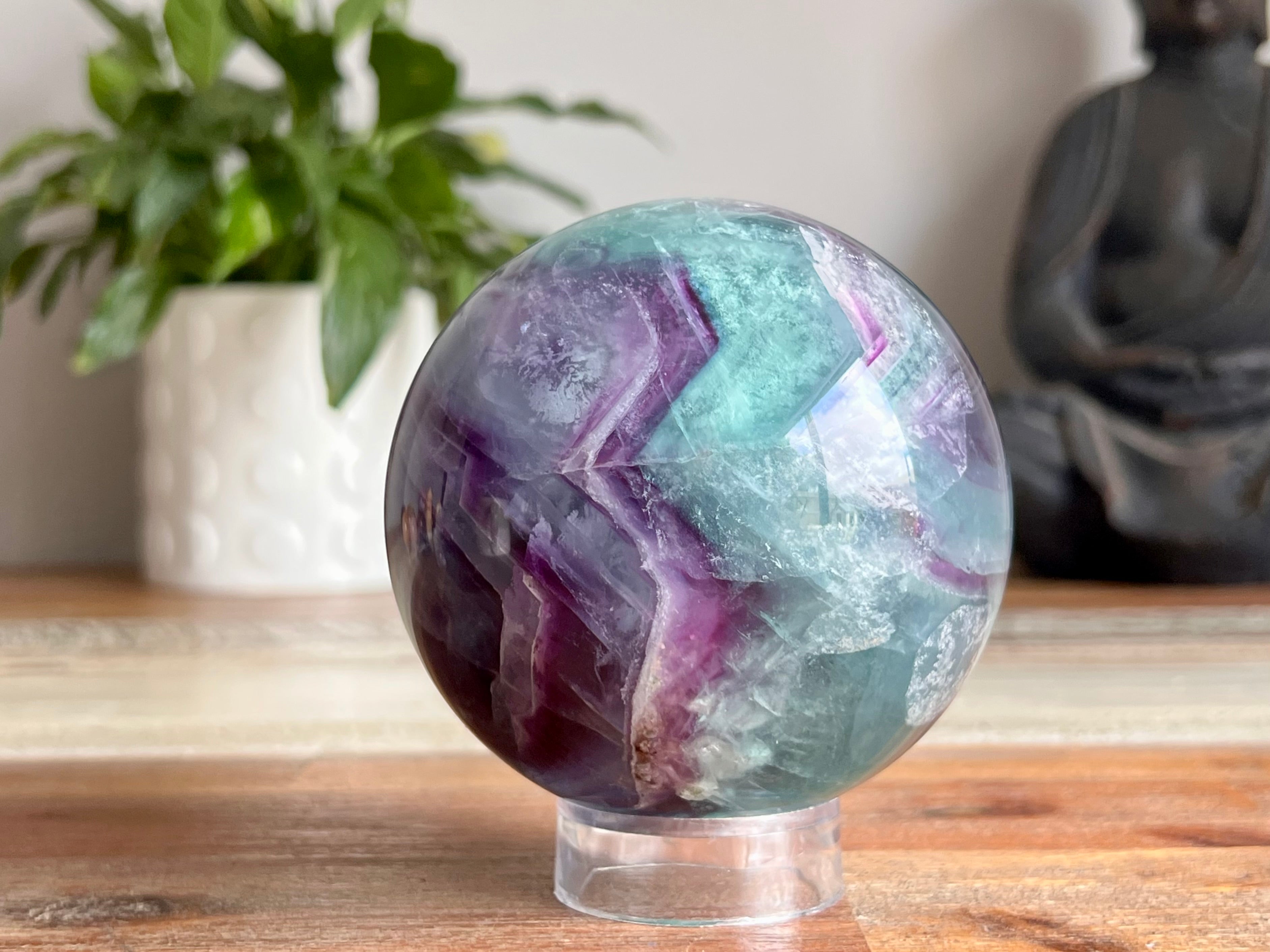Rainbow Fluorite Sphere - 1.5kg