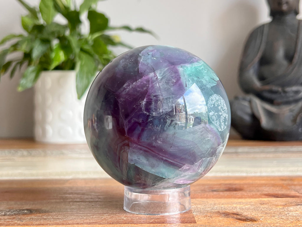 Rainbow Fluorite Sphere - 1.5kg