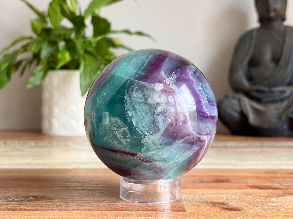 Rainbow Fluorite Sphere - 1.5kg