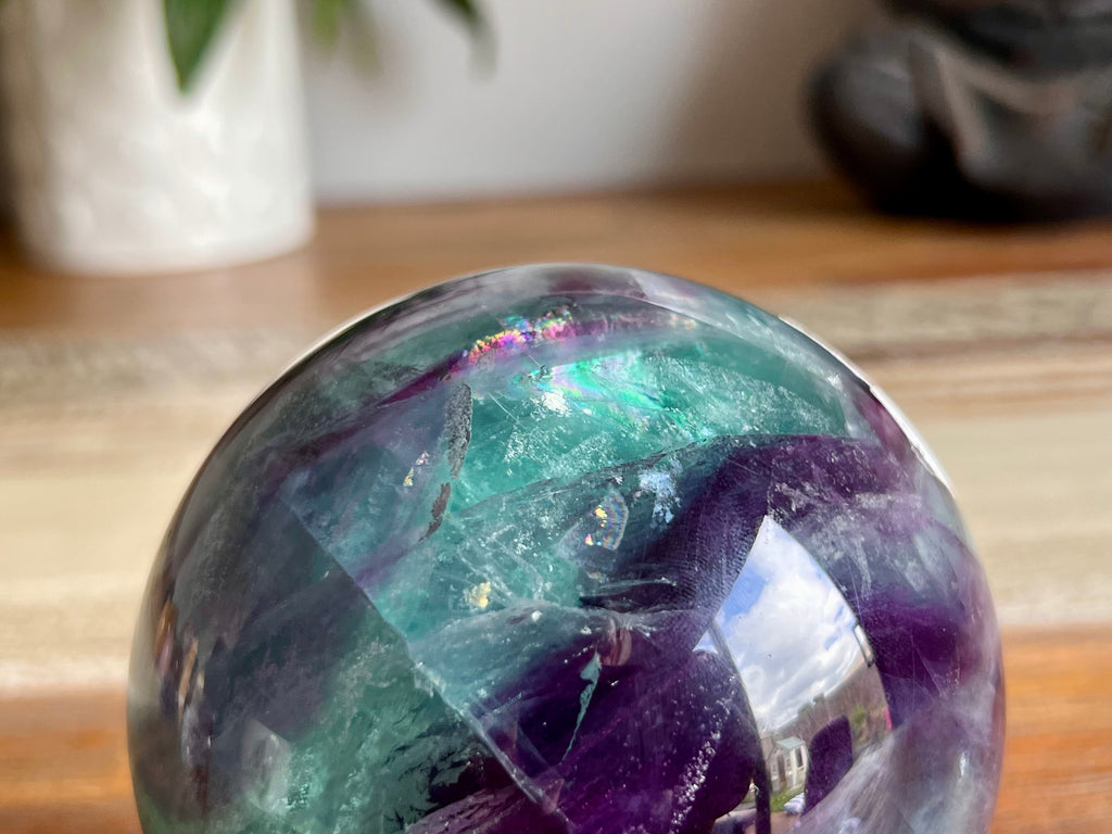 Rainbow Fluorite Sphere - 1.5kg