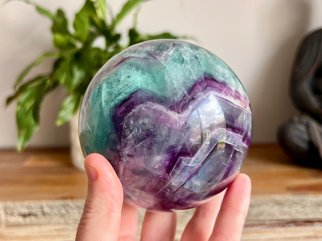 Rainbow Fluorite Sphere - 1.5kg