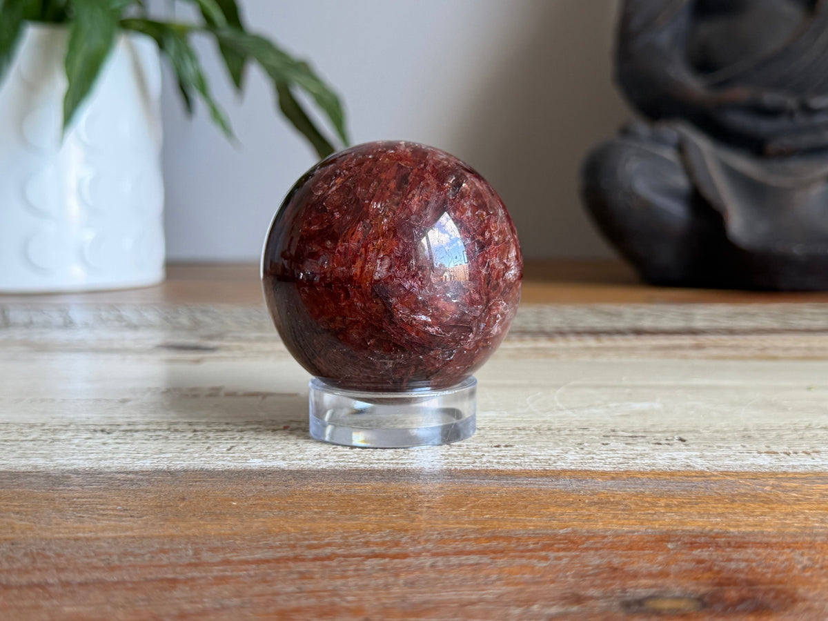 Hematoid Quartz Sphere
