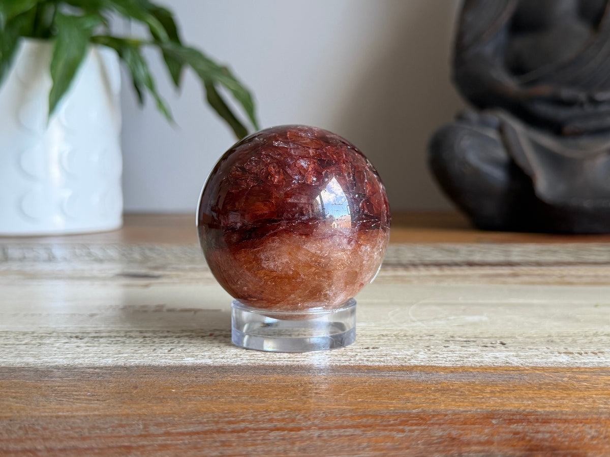 Hematoid Quartz Sphere