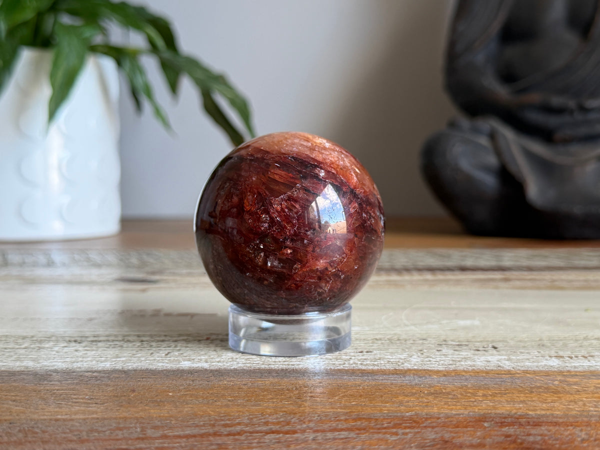Hematoid Quartz Sphere