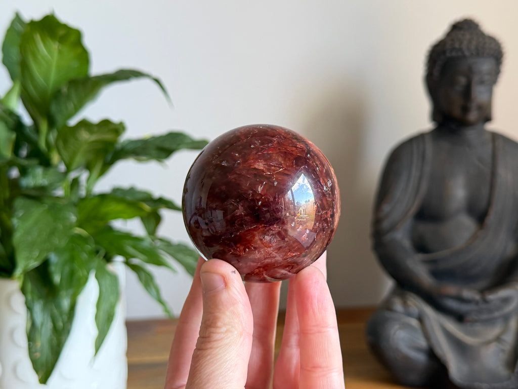 Hematoid Quartz Sphere