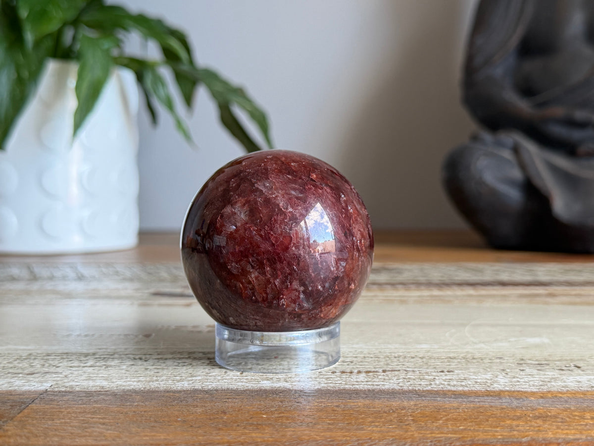 Hematoid Quartz Sphere