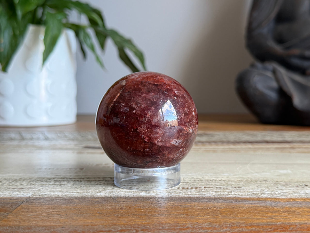 Hematoid Quartz Sphere
