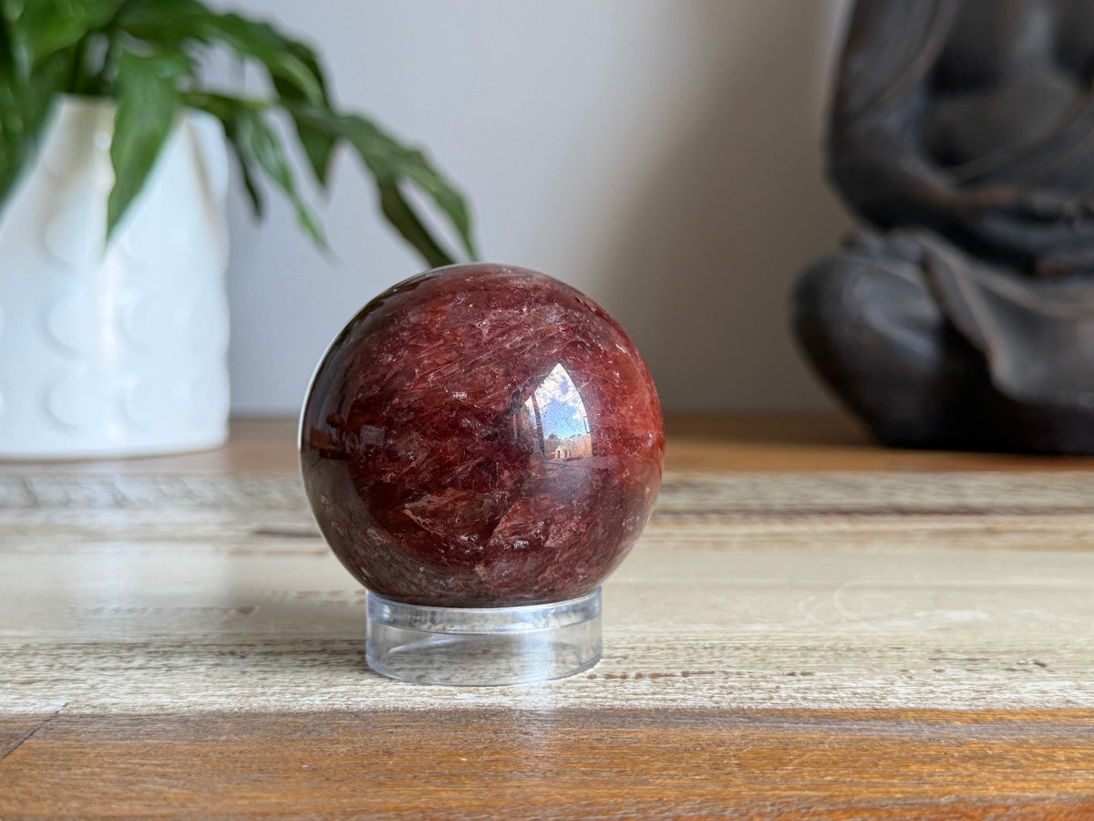 Hematoid Quartz Sphere