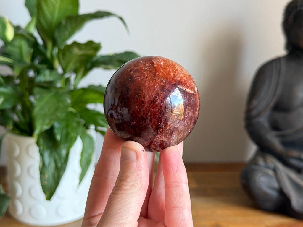 Hematoid Quartz Sphere