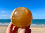 Honey Calcite Sphere