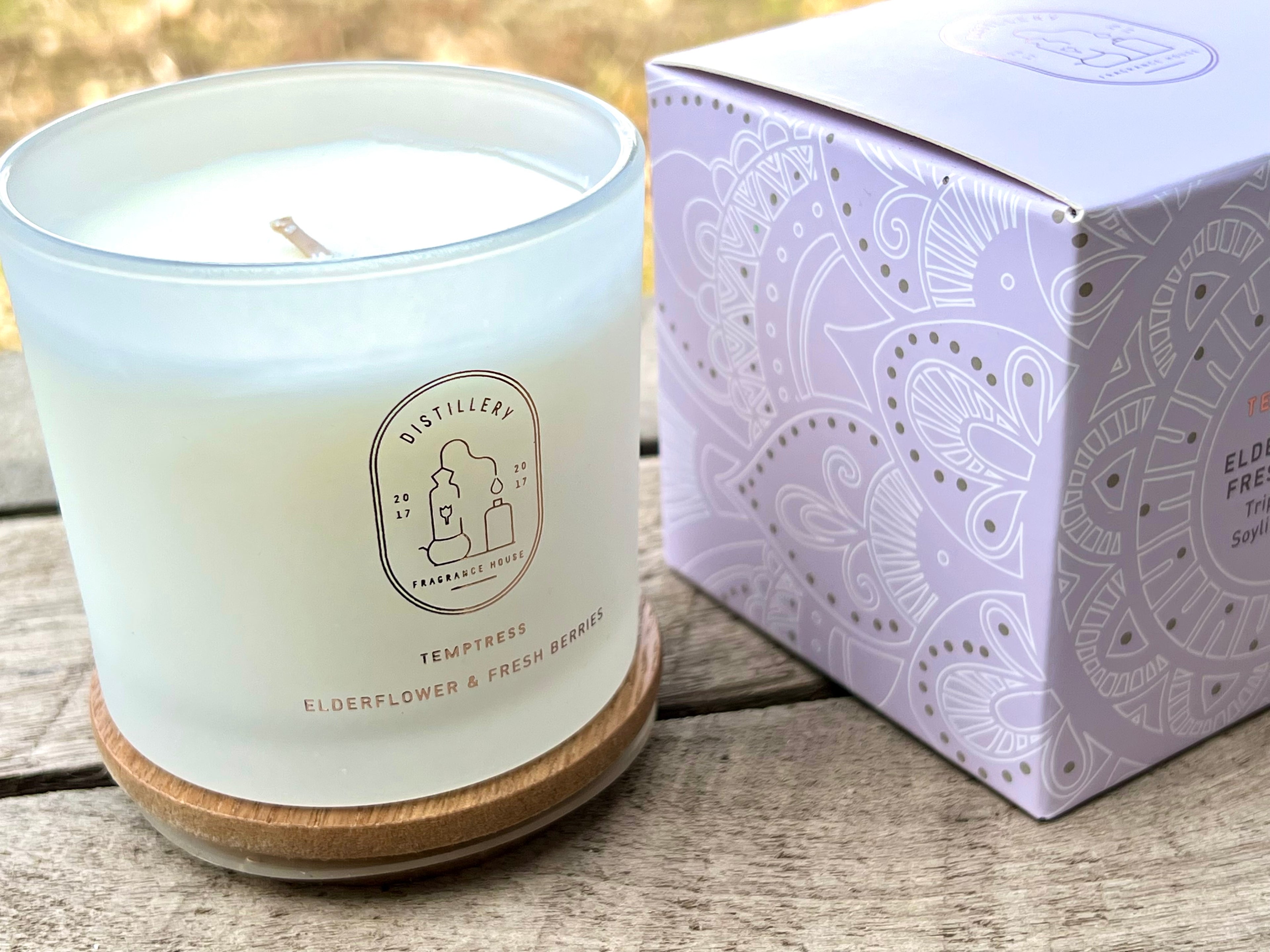 Distillery Small Soy Candle - Temptress Elderflower & Fresh Berries