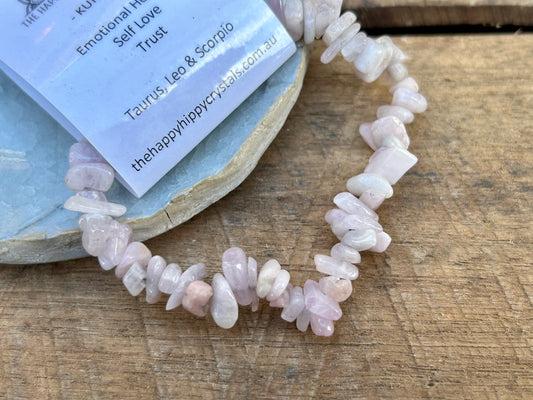 Kunzite Chip Bracelet