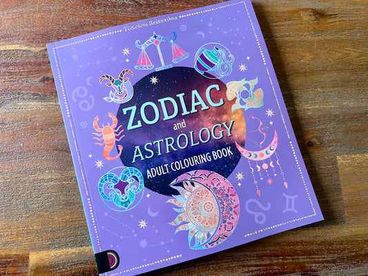 Zodiac And Astrology Adult Colouring Book