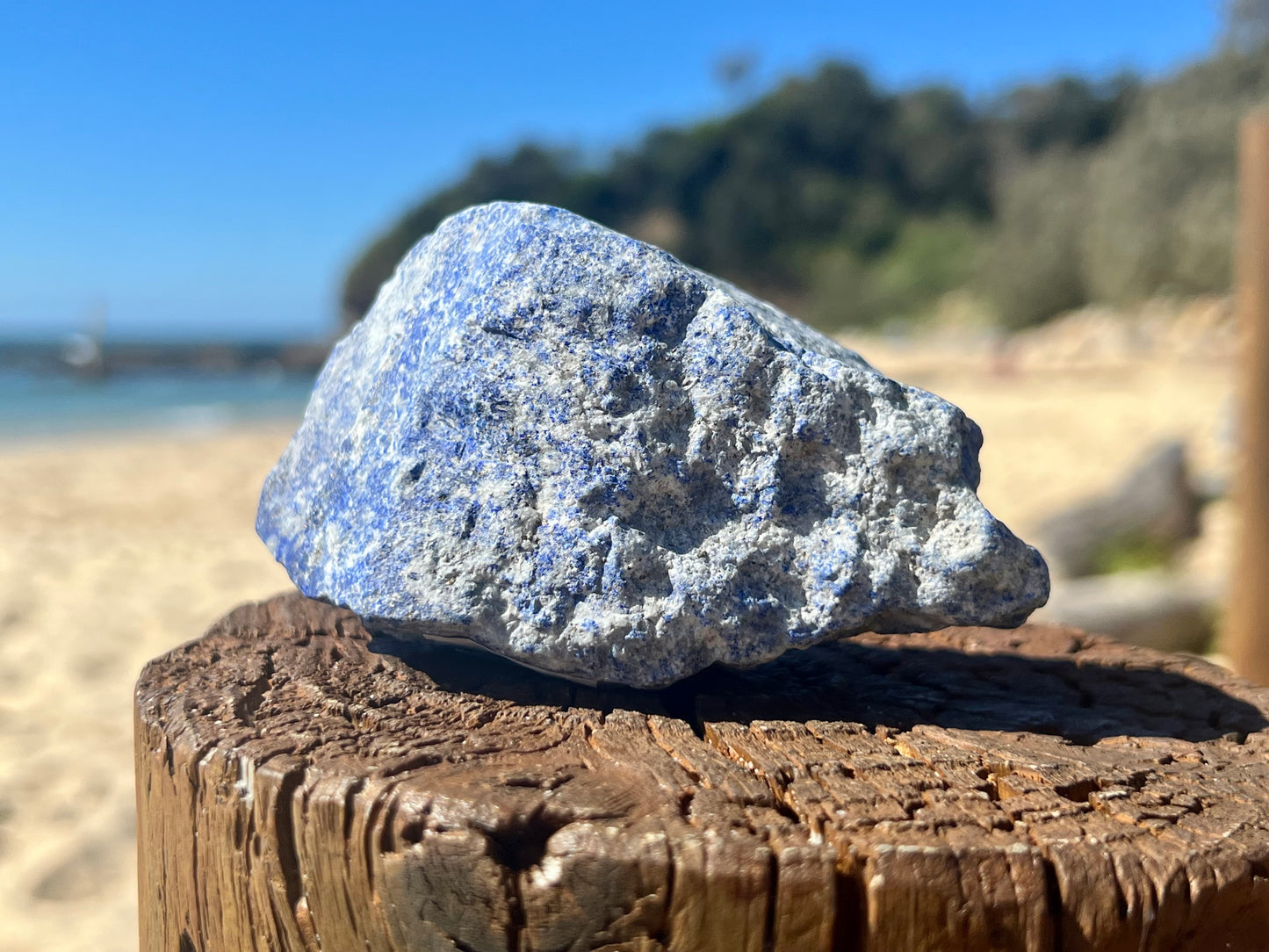 Lapis Lazuli Rough With Polished Face