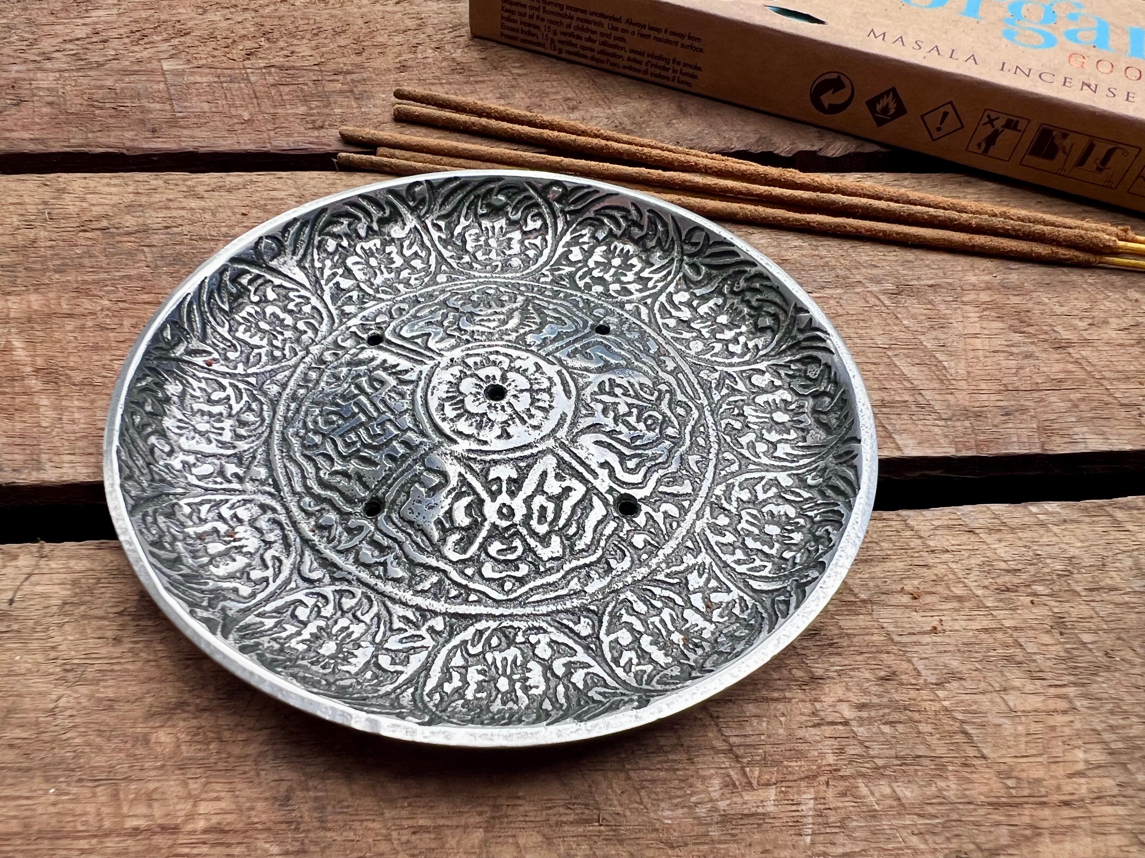 Tibetan Round Incense Holder