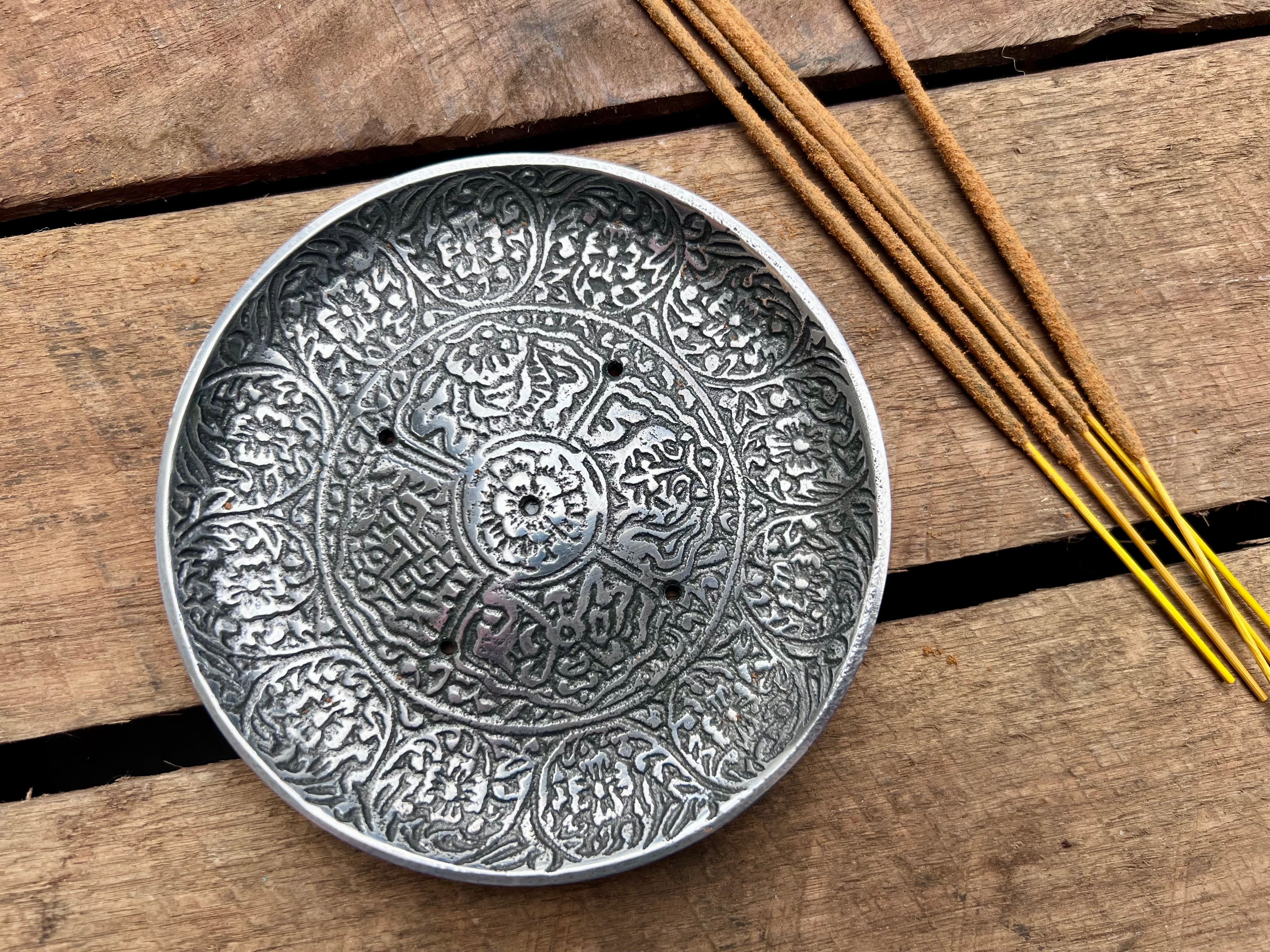 Tibetan Round Incense Holder