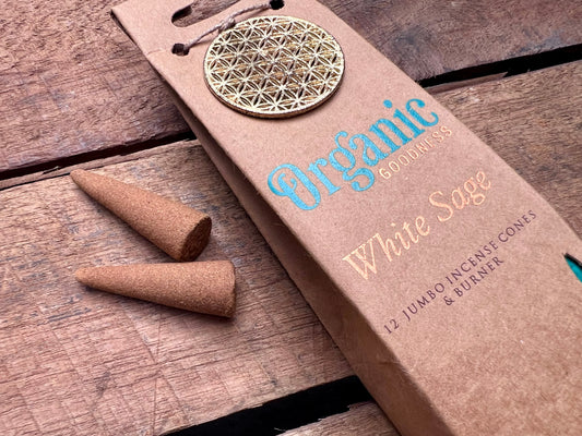 Organic Goodness Incense Cones - White Sage