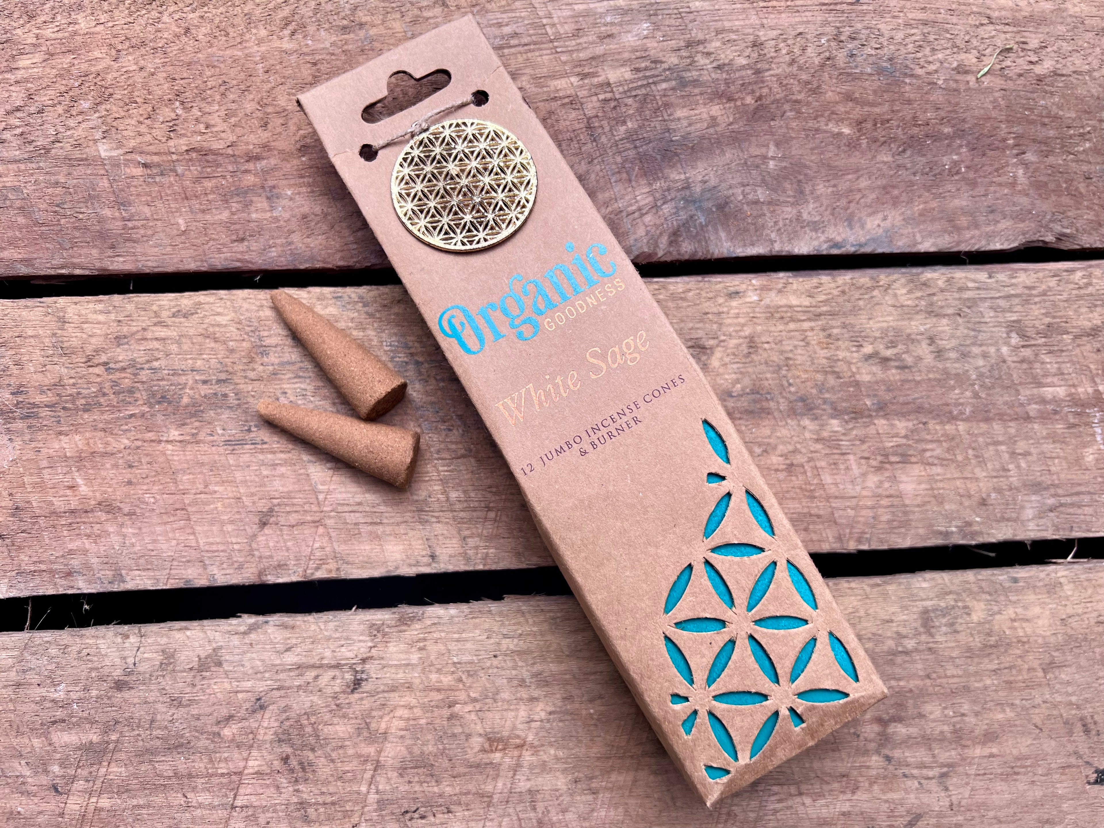 Organic Goodness Incense Cones - White Sage