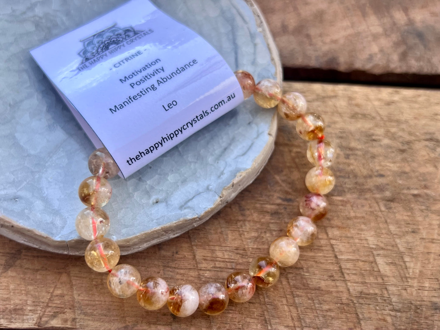 Citrine Tumbled Bracelet