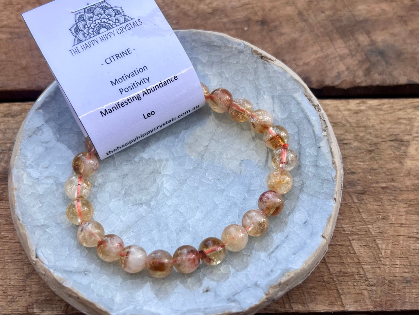 Citrine Tumbled Bracelet