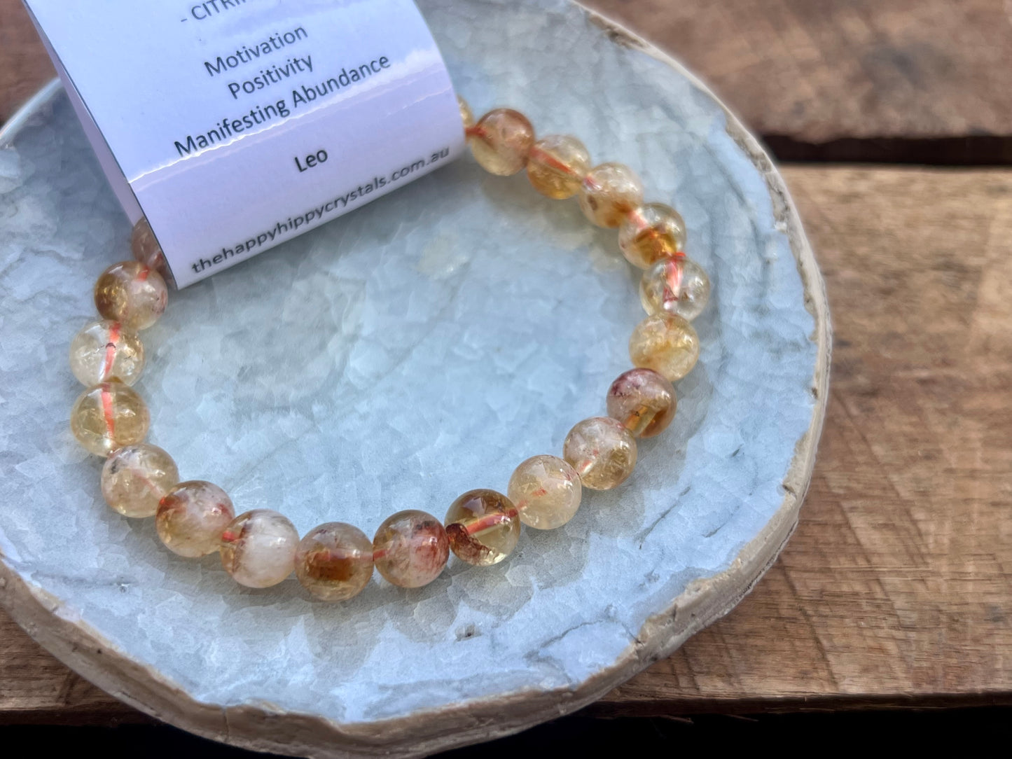 Citrine Tumbled Bracelet