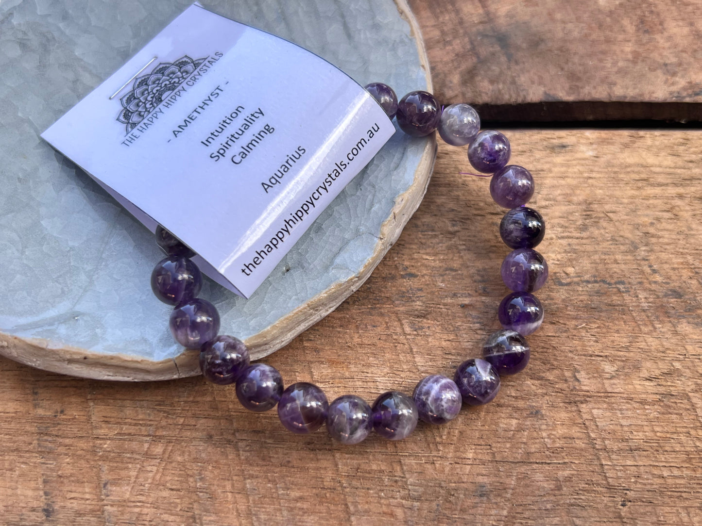 Amethyst Tumbled Bracelet