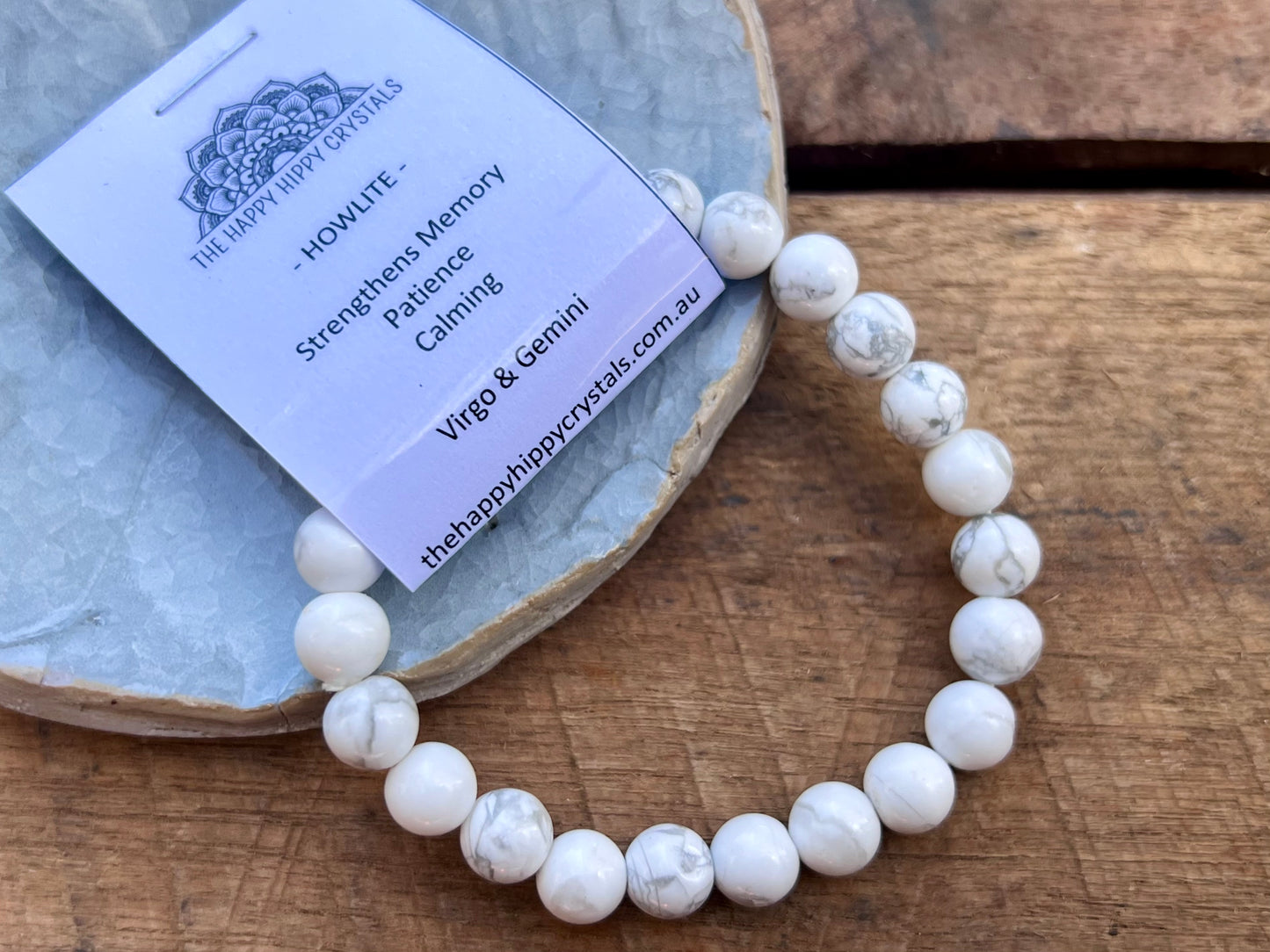 White Howlite Tumbled Bracelet