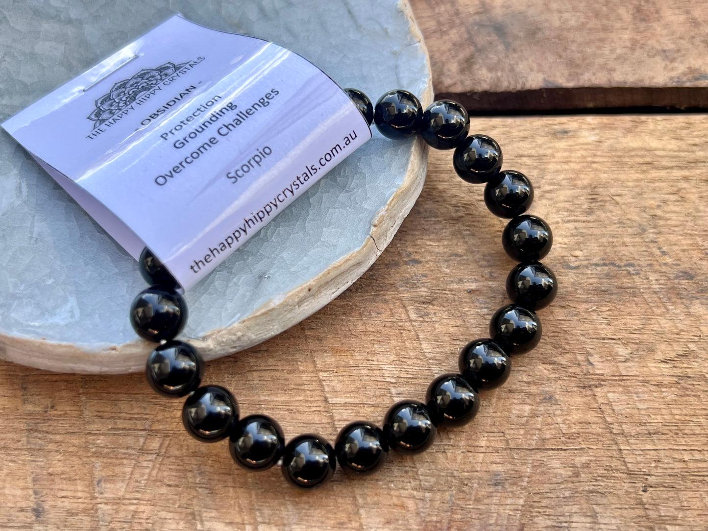 Obsidian Tumbled Bracelet