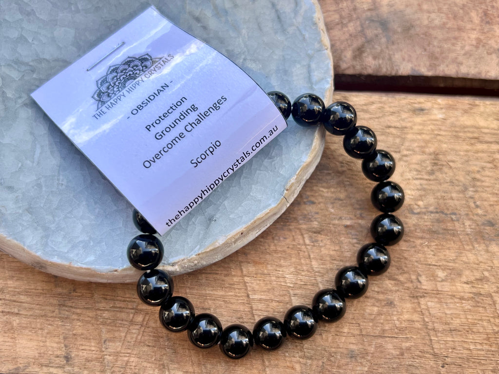 Obsidian Tumbled Bracelet