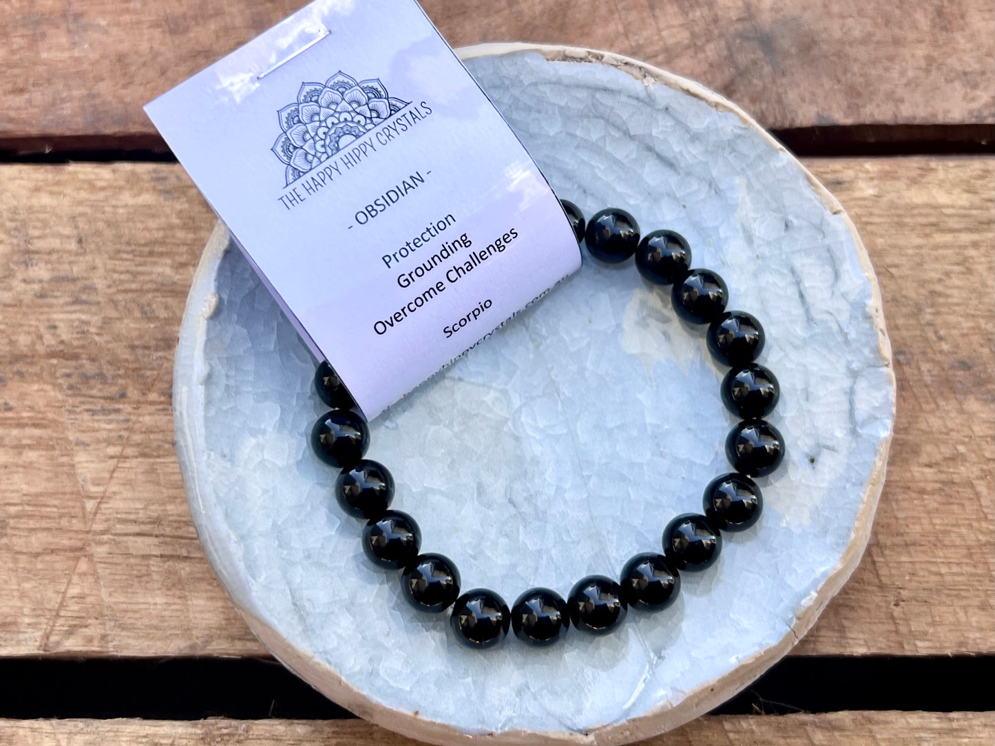 Obsidian Tumbled Bracelet