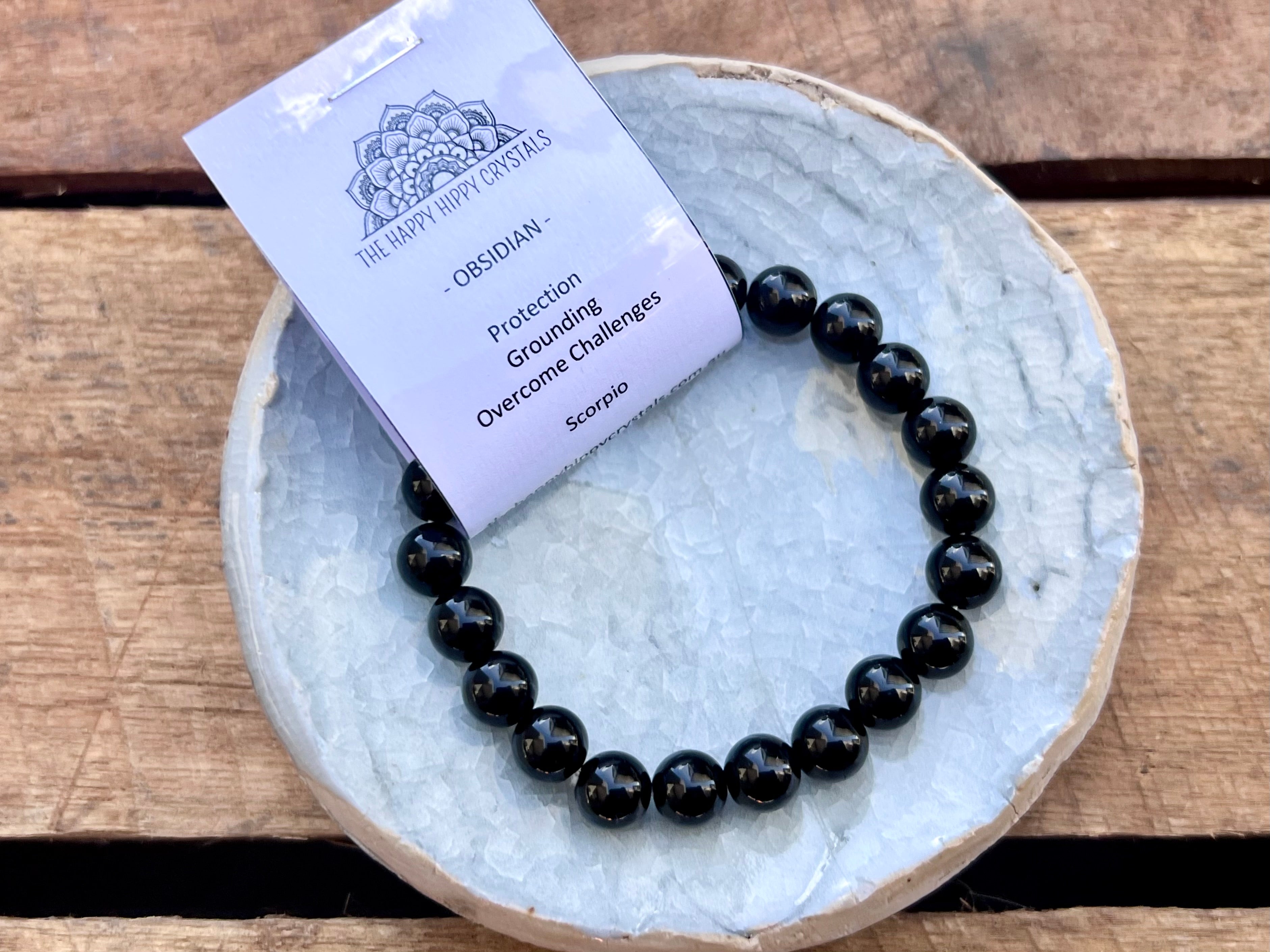 Obsidian Tumbled Bracelet