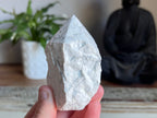 White Howlite Rough/ Polished Point