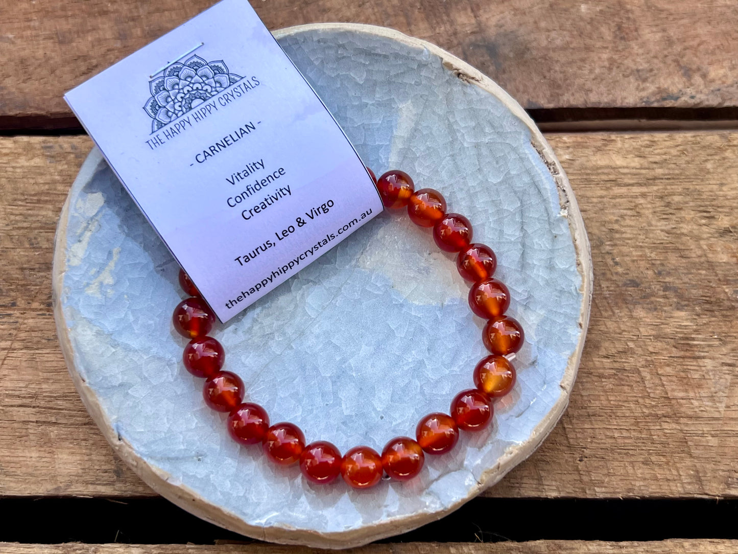 Carnelian Tumbled Bracelet
