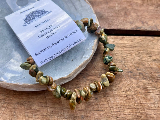 Rhyolite Chip Bracelet