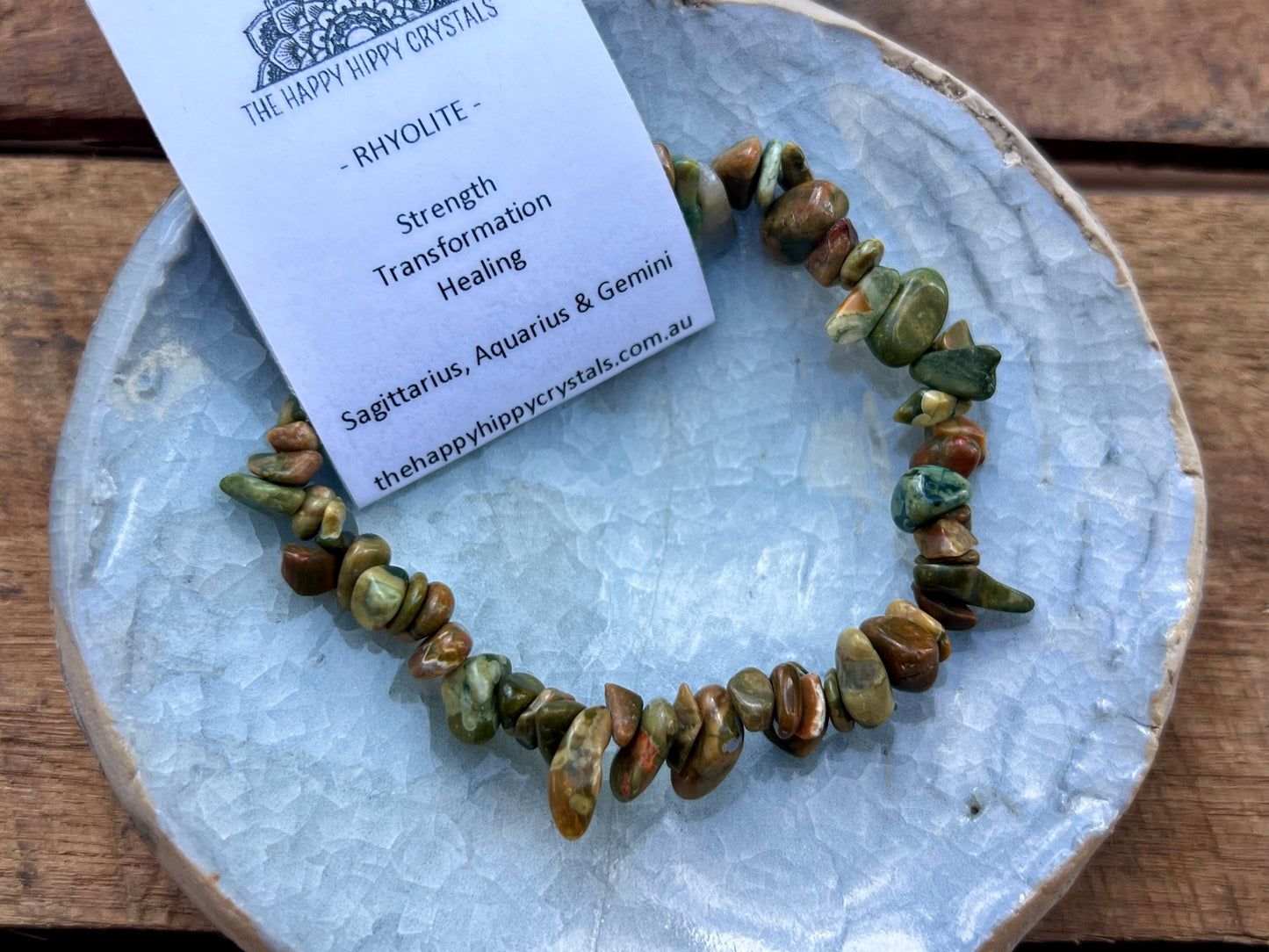 Rhyolite Chip Bracelet