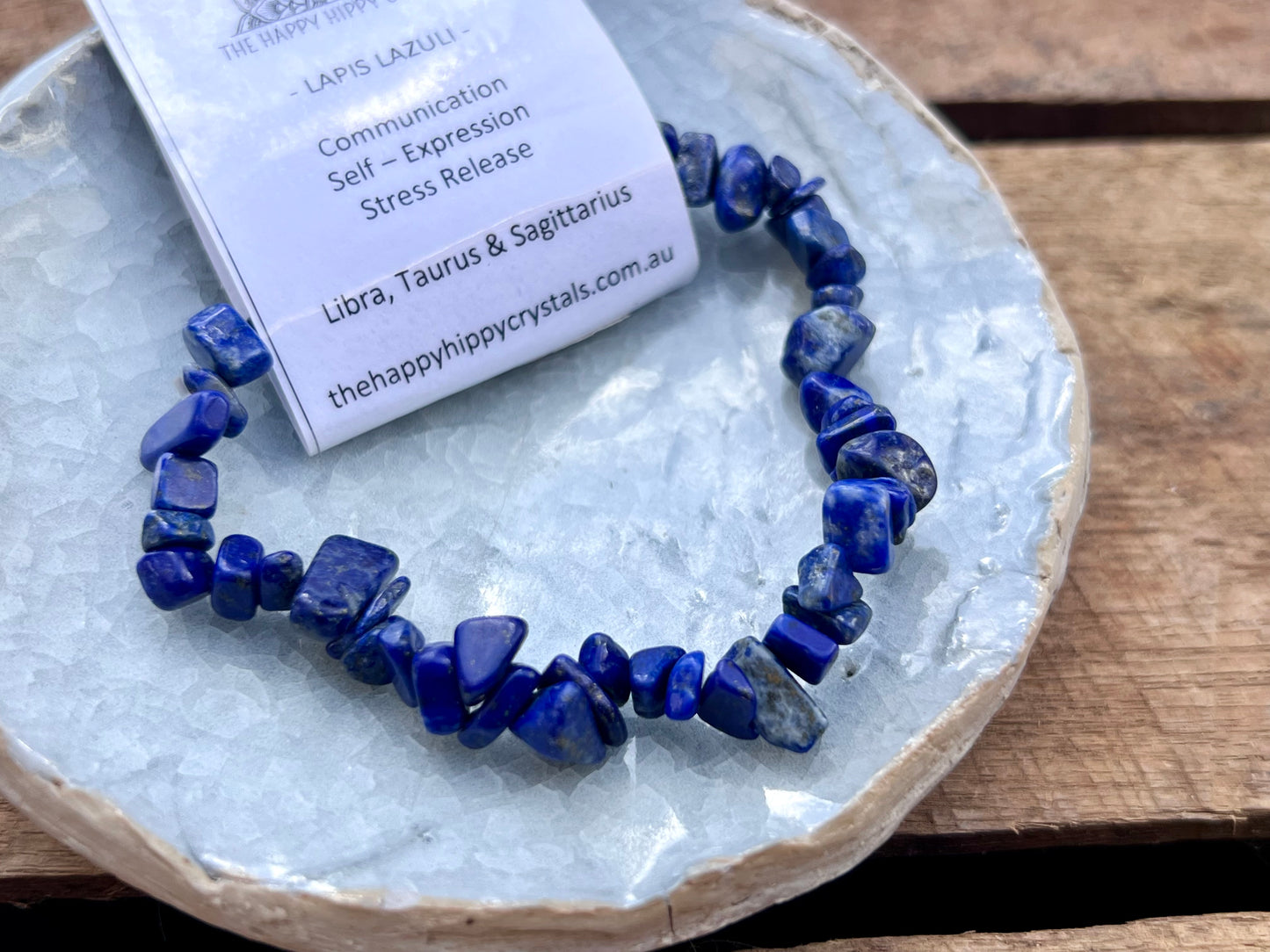 Lapis Lazuli Chip Bracelet