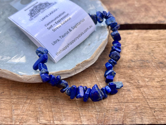 Lapis Lazuli Chip Bracelet
