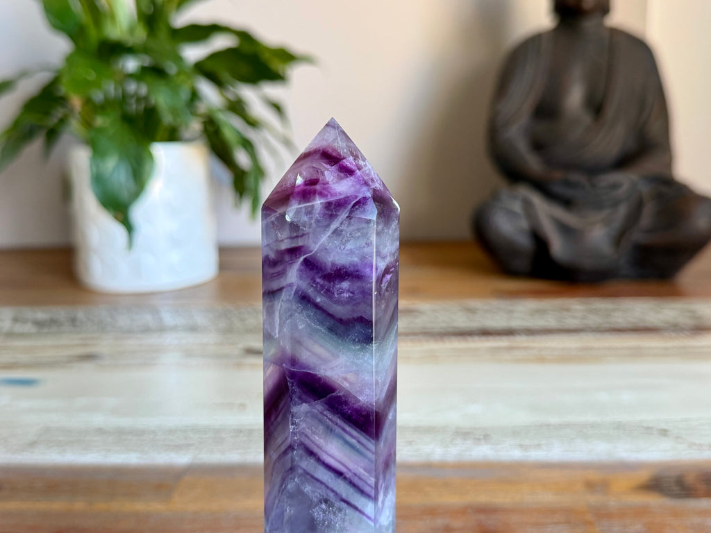 Rainbow Fluorite Point