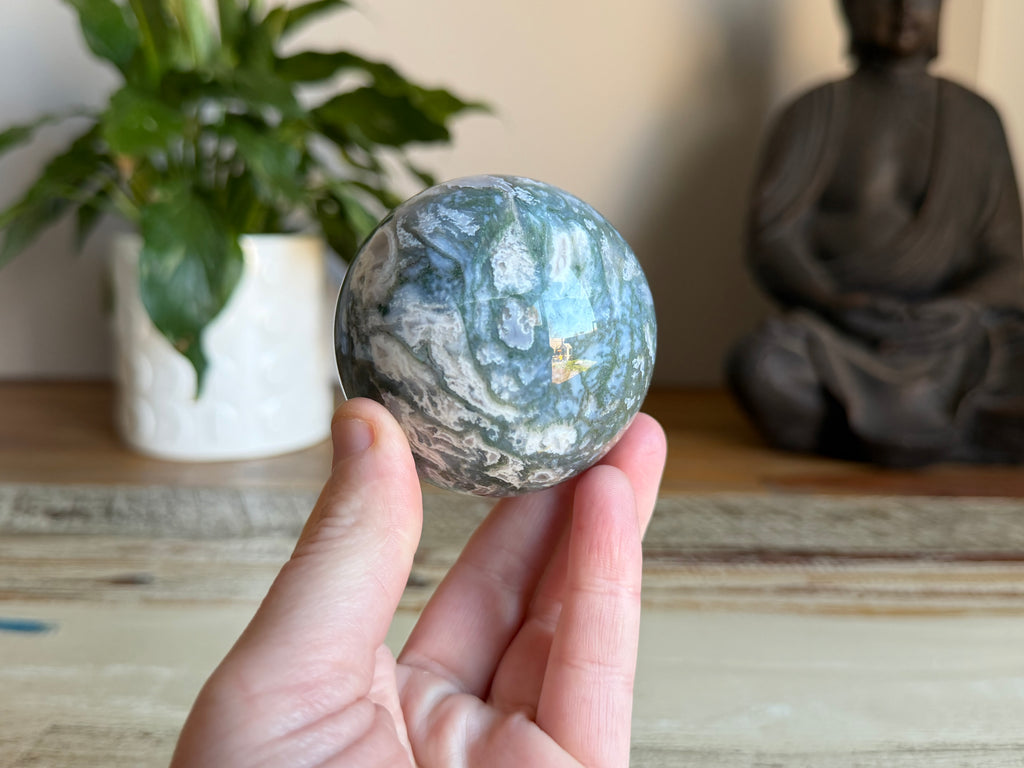 Moss Agate Sphere