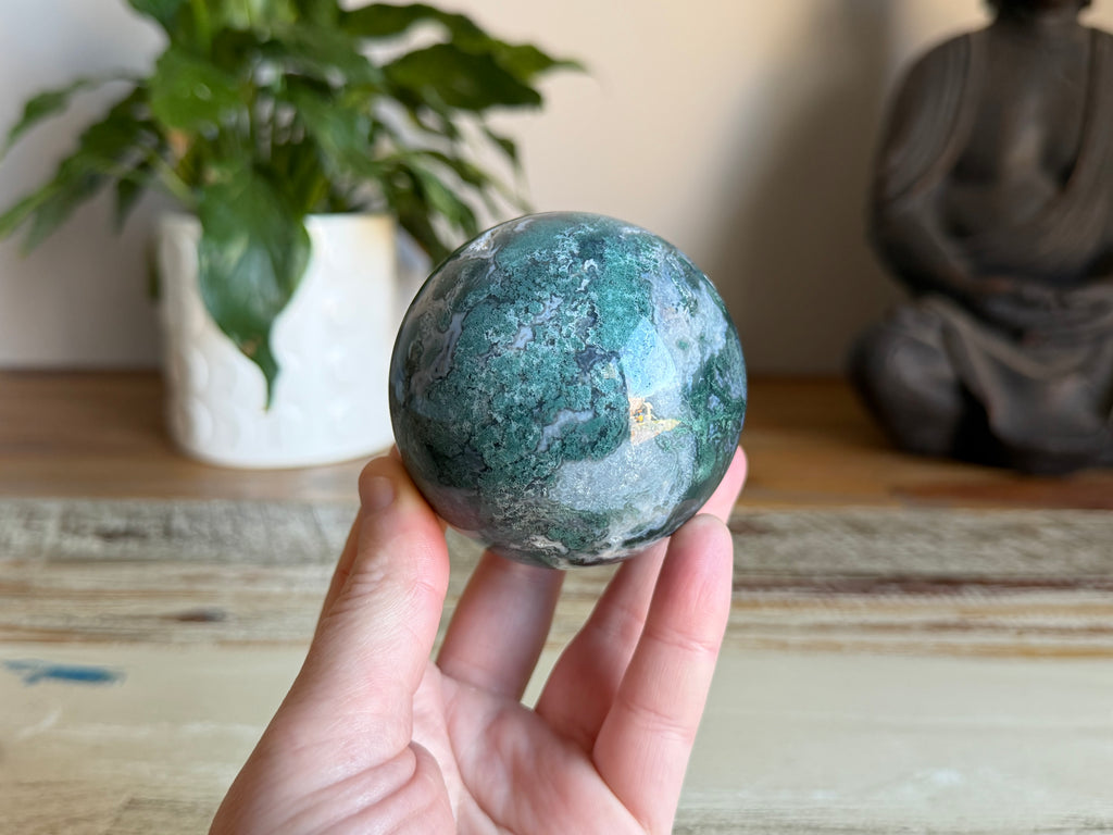 Moss Agate Sphere