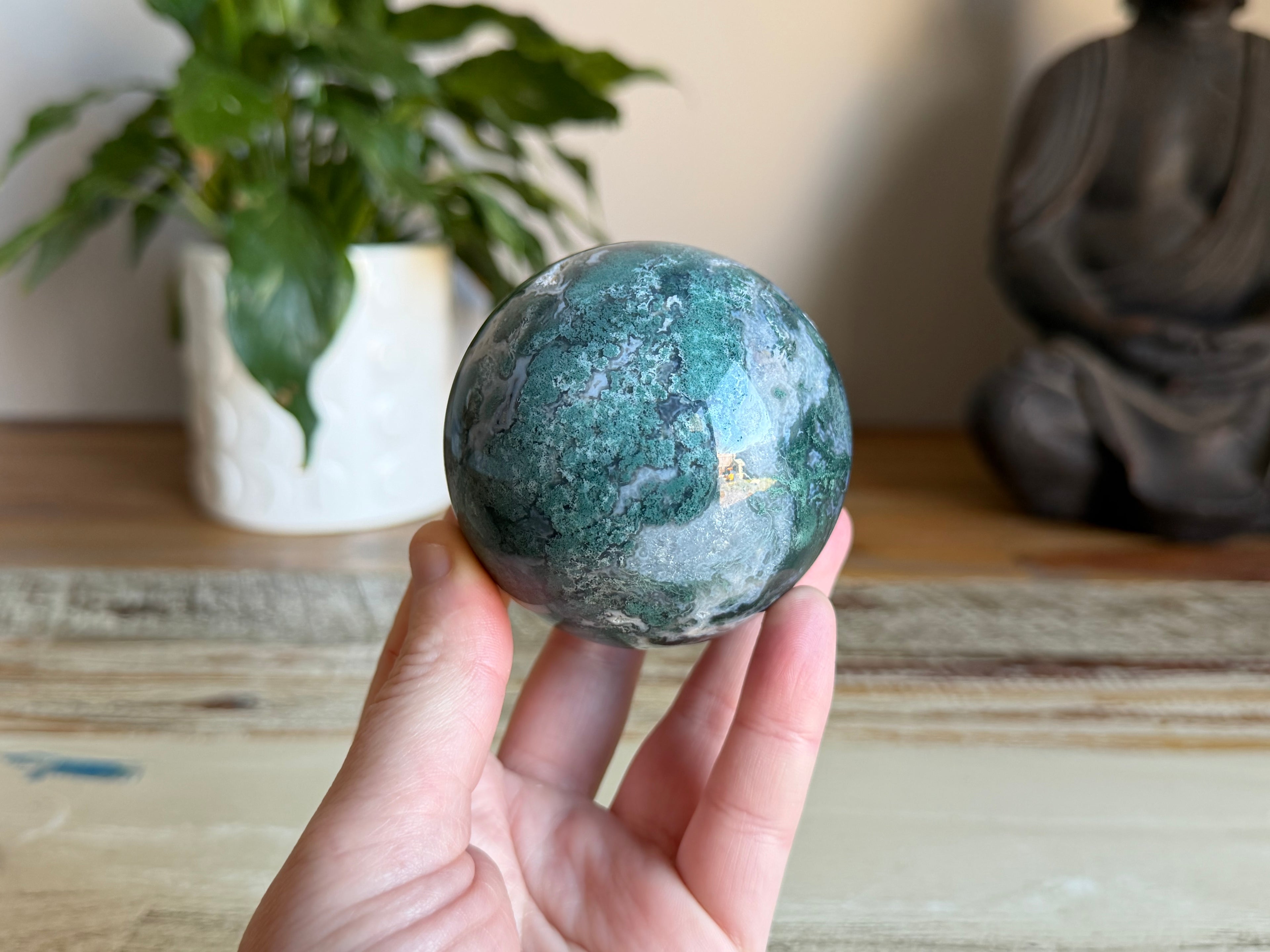 Moss Agate Sphere