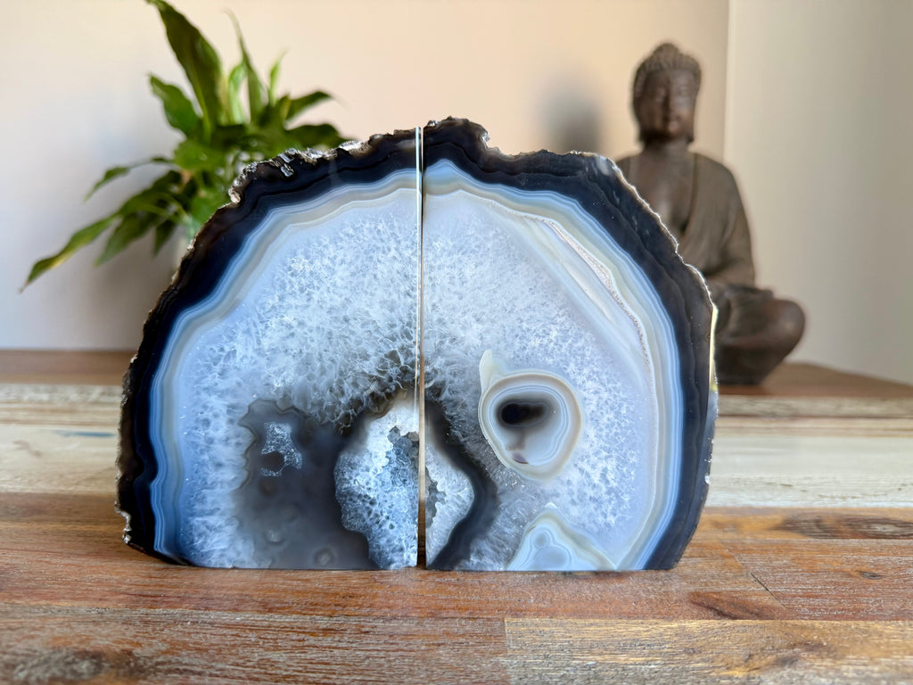 Agate Bookend Pair