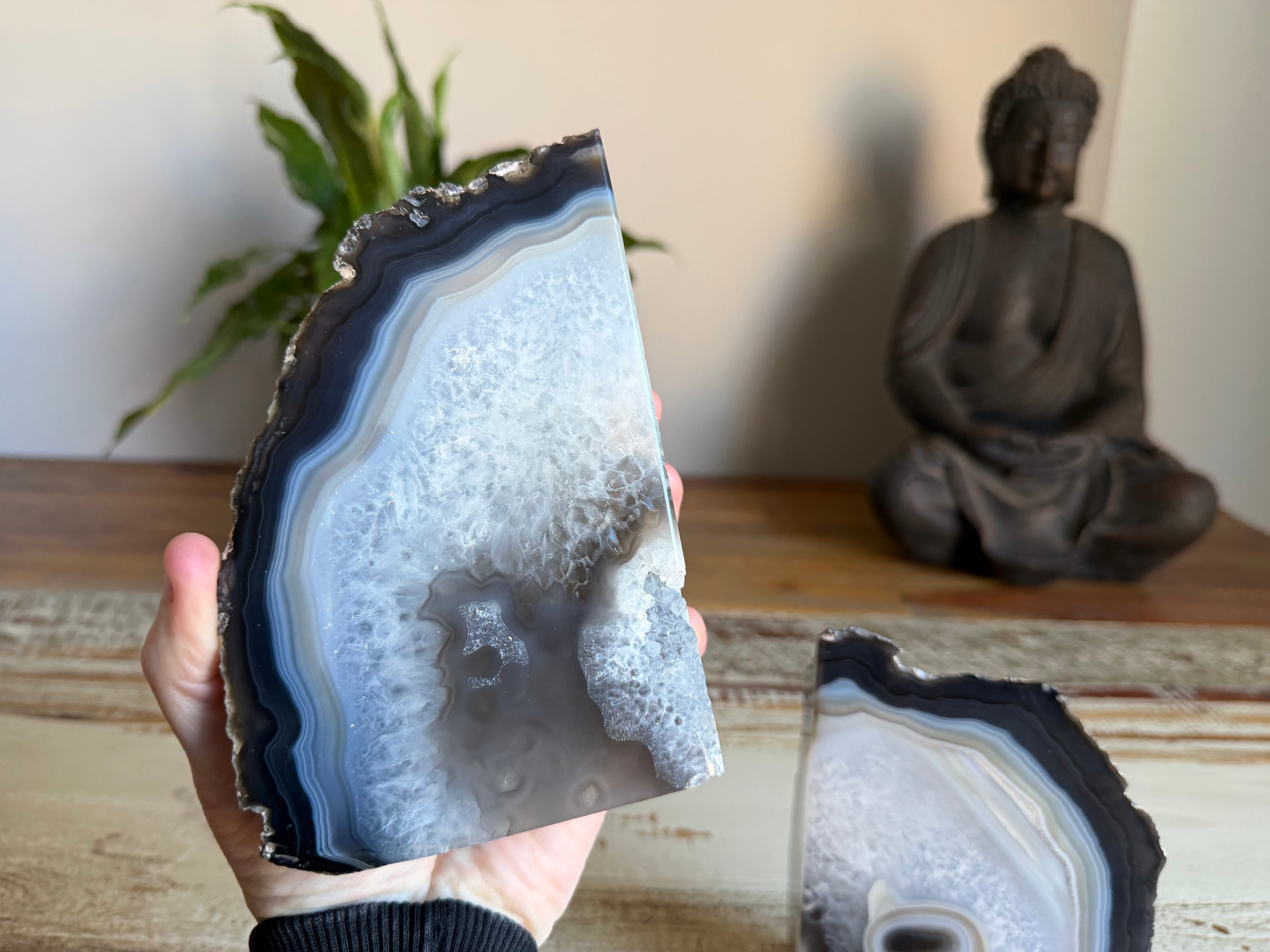 Agate Bookend Pair