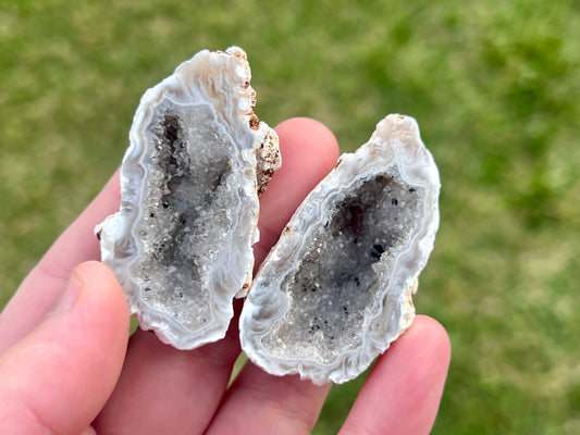 Agate Fairy Cave Pair